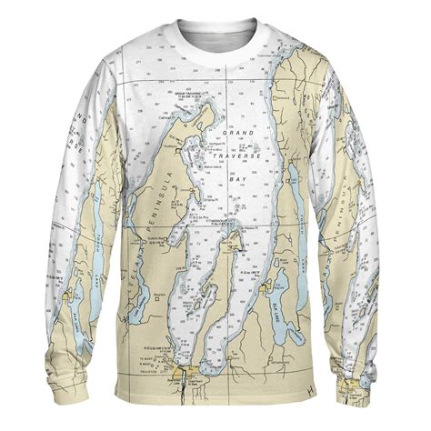 The Grand Traverse Bay Long Sleeve Tee Top Deck Gear