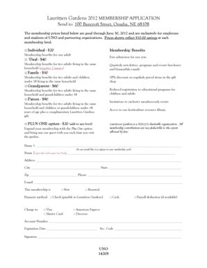 Fillable Online Unomaha Membership Application Form Unomaha Fax Email