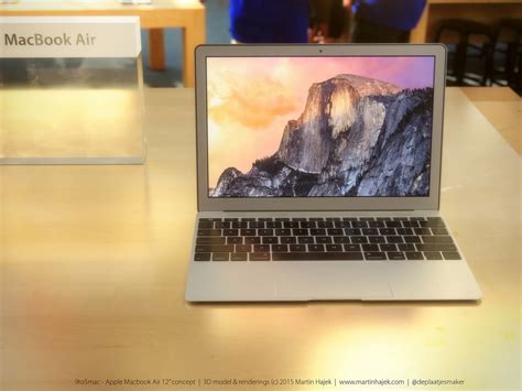 ภาพเรนเดอร์ MacBook Air 12 Retina ที่มาพร้อม 3 สีสวยงาม