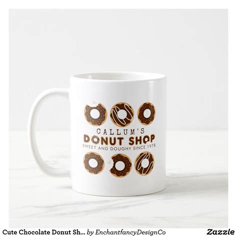 Cute Chocolate Donut Shop Chocolate Mugs Chocolate Donuts Donut Shop