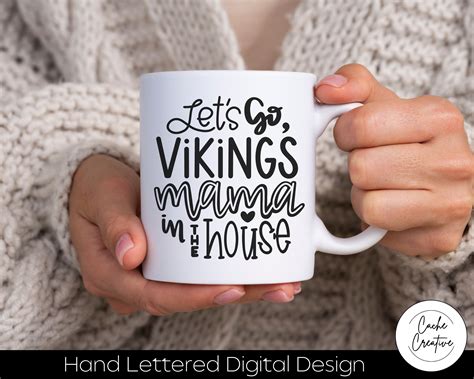 Lets Go Vikings Mama Svg Instant Download Dxf Svg Eps Etsy