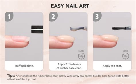 Amazon Gaoy Colors Rubber Base Gel Set Jelly Builder Base Nail Gel Sheer Nude White