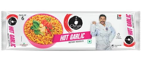 Ching S Secret Hot Garlic Noodles Gm Pack Of At Piece Instant Noodle Id