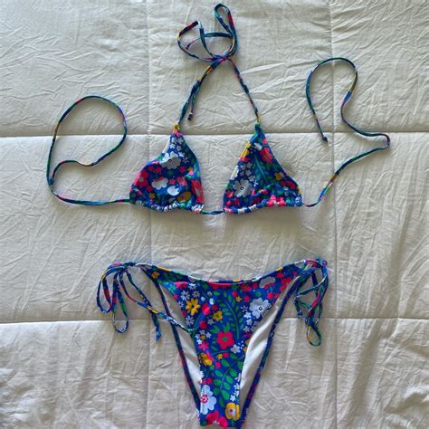 Bright Swimwear Bikini Never Worn Shipping Depop