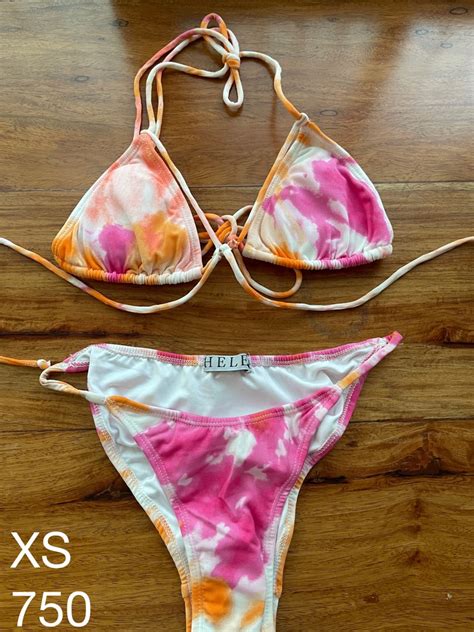 Helen Piece Tie Dye Bikini On Carousell
