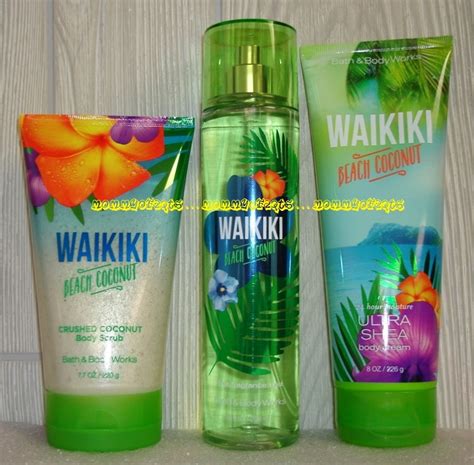 Waikiki Beach Coconut Bath Body Works Fragrance Mist Body Cream Coconut