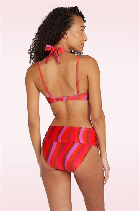 Haut De Bikini Multiway Shiny Waves En Multicolore TC Beach Topvintage
