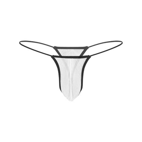 Iiniim Sissy String Homme Sous V Tements Transparent Bulge Pouch Tanga Thong Ficelle Mini Bikini