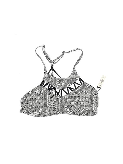 Tini Bikini Gray Swimsuit Top Size M 65 Off ThredUp