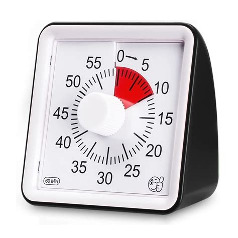 SHUNXIN 60-Minute Visual Timer, Classroom Countdown Clock, Silent Timer ...