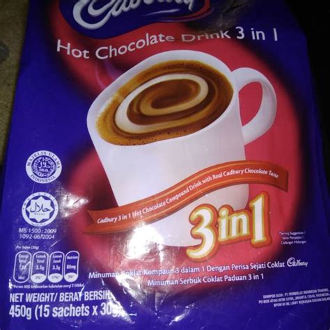 Jual Cadbury Hot Chocolate Drink 3in1 Shopee Indonesia