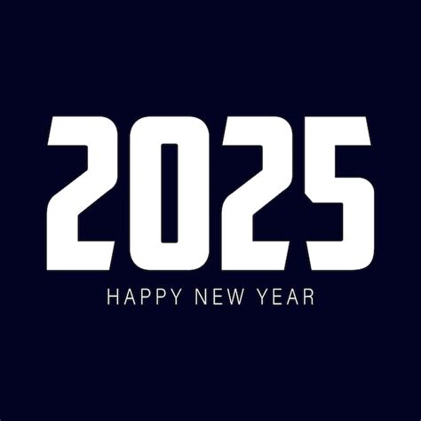 Типография нового года 2025 дизайн логотипа Счастливого нового года ...