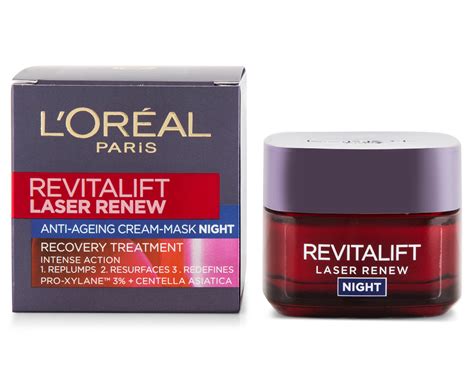 L'Oréal Revitalift Laser Renew Anti-Ageing Day Cream & Night Mask 50mL ...