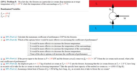 Solved Problem On A Hot Day The Freezers In A Chegg