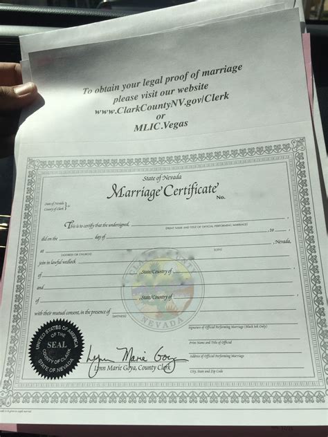 Marriage License