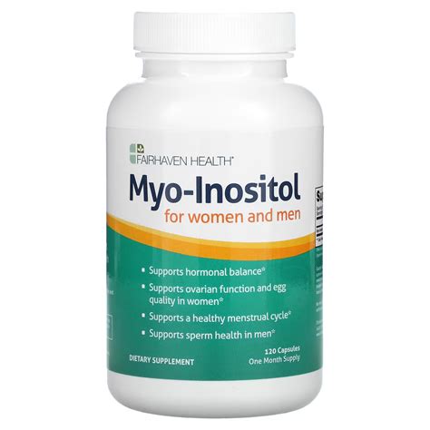 Мио-инозитол для женщин и мужчин Fairhaven Health Myo-Inositol for ...