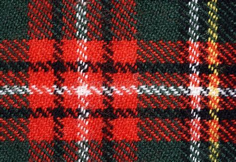 Красная шотландка, Checkered шотландская предпосылка ткани Стоковое ...