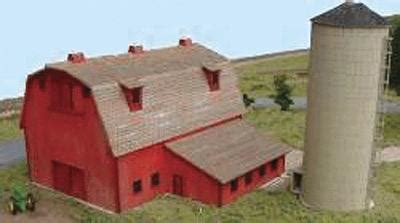 Gclaser Ellis Barn Silo Kit Laser Cut Wood N Scale Model Building