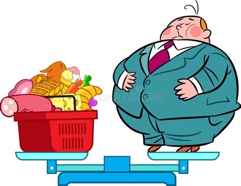 Fat Man Scales Stock Illustrations 401 Fat Man Scales Stock