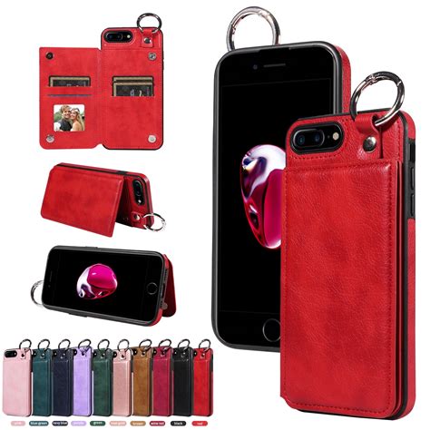 TECH CIRCLE For iPhone 7/8/SE Wallet Case with Card Holder, PU Leather