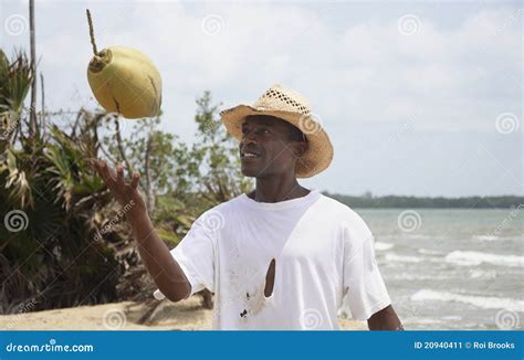 Coconut Man Stock Image Image 20940411