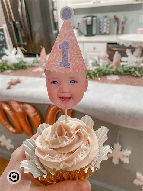 Cupcake Toppers Baby Birthday Cupcakes First Birthday Cupcakes