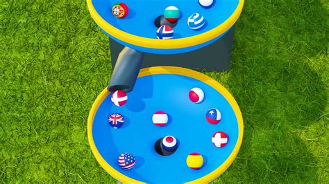 Marble Race 3D Countryballs Funnel Marble Race Countries Tournament