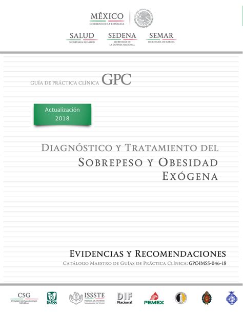 Guia Práctica de obesidad y sobrepeso en infantes GUÍA DE PRÁCTICA