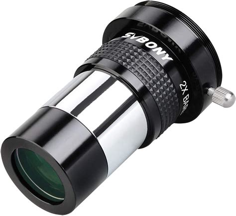 Amazon SVBONY SV137 2X Barlow Lens 1 25 Inch Metal Body Fully