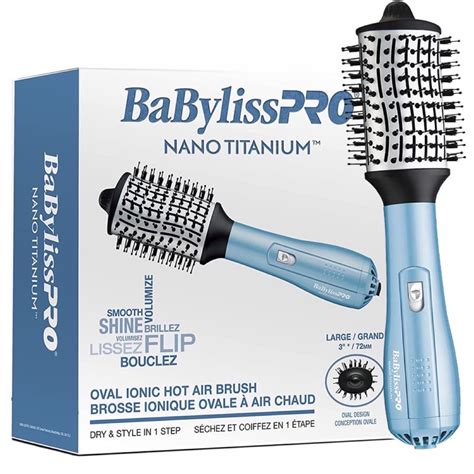 Escova Secadora Babyliss Pro Hot Air Mm V Tecnologia Nano Titanium Para Secagem E