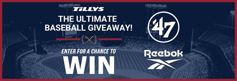 ENDED: Tillys Sweepstakes for Reebok Ultimate Baseball Giveaway ...