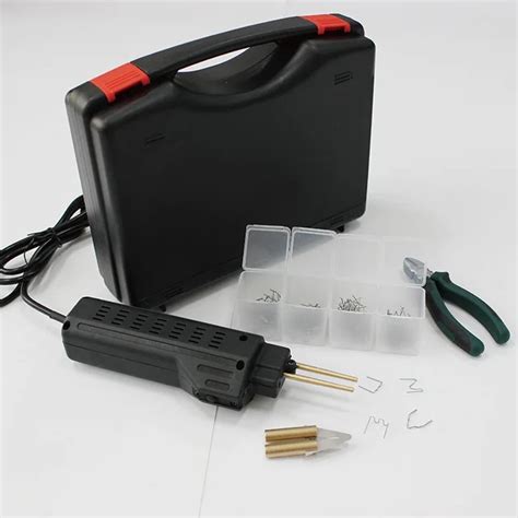 Hand Held Hot Staple Gun Auto Plastic Bumper Fairing Damage Repair Thermo Heating Repair Tools