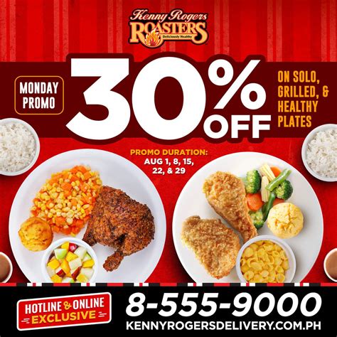 kenny rogers roasters monday   promo deals pinoy