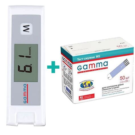 Глюкометр Гамма Міні - Gamma Mini + 50 тест-смужок – купити онлайн на ...