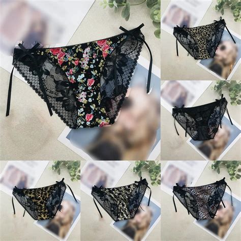 Women S Underwear S Mesh Lingerie Panties Sexy Bow Design Breathable Hollowed Out High Elastic