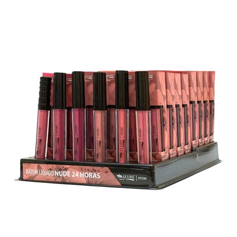 Batom Líquido Nude 24h 313 ao 318 C 48 Unid Max Love Bem Mulher Maquiagens Fornecedor de