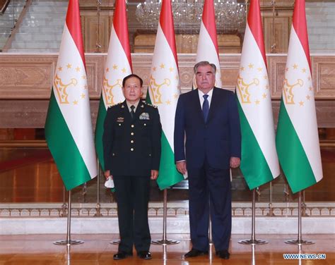 Tajik President Chinese Defense Minister Agree To Enhance Cooperation