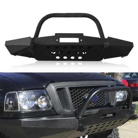 Buy Off Road Front Bumper For 1998 2011 Ford Ranger Heavy Duty Steel Bumper With Bull Bar Winch