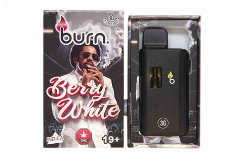 Burn Ml Disposable Vapes Berry White Thc Distillate Naked Canada