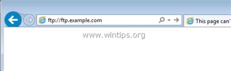 connect  ftp server  web browser   wintipsorg