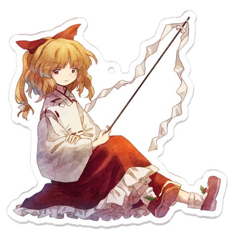 Blonde Shrine Maiden From A Future Era Touhou Touhou Commentary Request Girl Blonde Hair