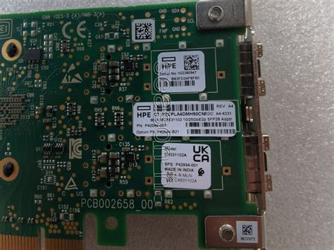 MCX631102A CONNECTX-6 LX PCIe4.0 10/25Gb HPE P42046-001 P42044-B21 ...