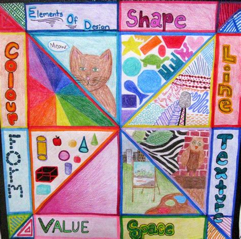 Elements Of Art Radial Review 7 Elements Of Art Elements Of Art Line