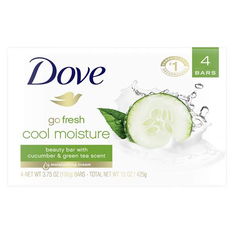 Dove Go Fresh Revitalizing Beauty Bar Soap Cool Moisture Cucumber