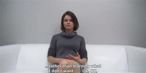Horny Brunette Iveta On The Casting Couch Tnaflix