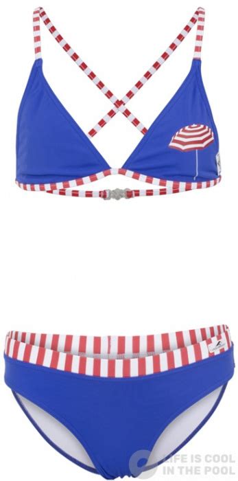Aquafeel Parasole Bikini Girls Blue Red Swimaholic Hu