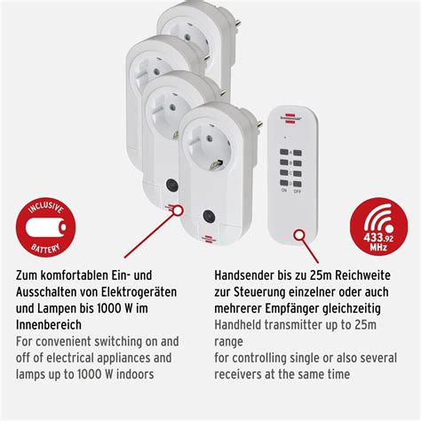 Gniazda Sterowane Pilotem Brennenstuhl Rc Ce