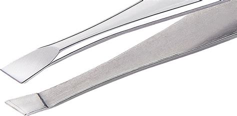 Пинцет для бровей скошенный T.07, серо-стальной - Nghia Export Tweezers ...