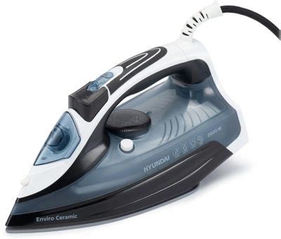 Утюг Hyundai H-SI01573, 2600Вт, черный/синий – купить в Ситилинк | 1853305
