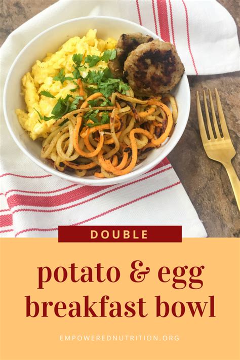 ﻿double Potato And Egg Breakfast Bowl